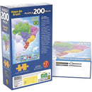 Quebra-cabeça Cartonado Mapa Do Brasil - 200 Peças