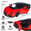 Miniatura Bugatti Chiron Carrinho De Ferro Abre Porta Carro