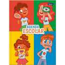 Agenda Permanente Escolar 96 Folhas105x148mm Pacote Com 05