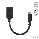 Cabo Adaptador Otg Tipo-c P/ Usb A 3.0 - Preto - 15 Cm - P3amup-15
