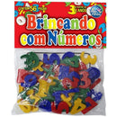 Brinquedo Pedagógico Brincando Com Números 56 Peças