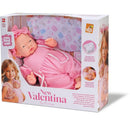 Boneca New Valentina 37cm Com Mantinha E Roupa Canguru Em Vinil Macio