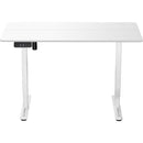 Mesa Elétrica Altura Ajustável Motor único Fortrek Lift Branca 120×60