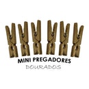 Kit 30 Mini Pregador Prendedor de Madeira para Fotos Artes