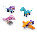 Brinquedo Para Montar Dino Mini Blocos Display Com 12 Unidades