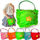 Bolsa Infantil Com Zíper Para Meninas  Borboleta Macio
