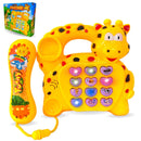 Telefone Infantil Musical Animal Som Luz Brinquedo Educativo