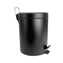 Lixeira de Metal Preta 5 Litros