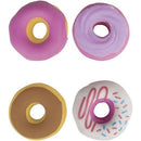 Borracha Decorada Mini Donuts Lancheira C/4 Sortidas