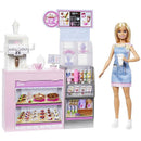 Barbie Profissoes Boneca Loira Conj. Cafeteria