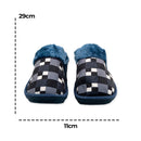 Pantufa Masculina Xadrez Azul 44/45