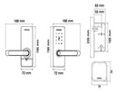 Fechadura Digital Pado Fde 300w Ip55 Resistente A água + Hub