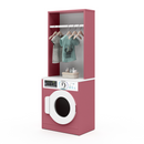 Lavadora De Brinquedo Cabideiro Quarto Infantil Branco Rosa