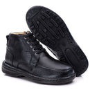 Coturno Casual Conforto Couro Preto - RT8003FLOPTO