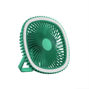 Mini Ventilador De Mesa Luz Ring Light Usb Portátil Potente Silencioso