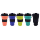 Copo Ecológico Retrátil Silicone Grande Dobrável 550ml