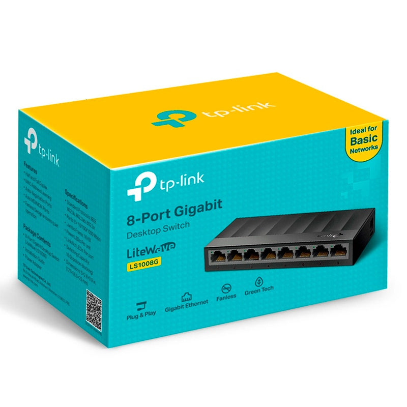 Switch TP-LINK Gigabit de mesa de 8 portas LS1008G - LS1008G