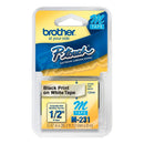 Fita Brother Branca para Rotuladores 12mm x 8m - M231