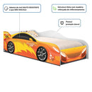 Cama Solteiro Glow Velocista Laranja