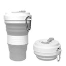 Copo Ecológico Retrátil Silicone Grande Dobrável 550ml
