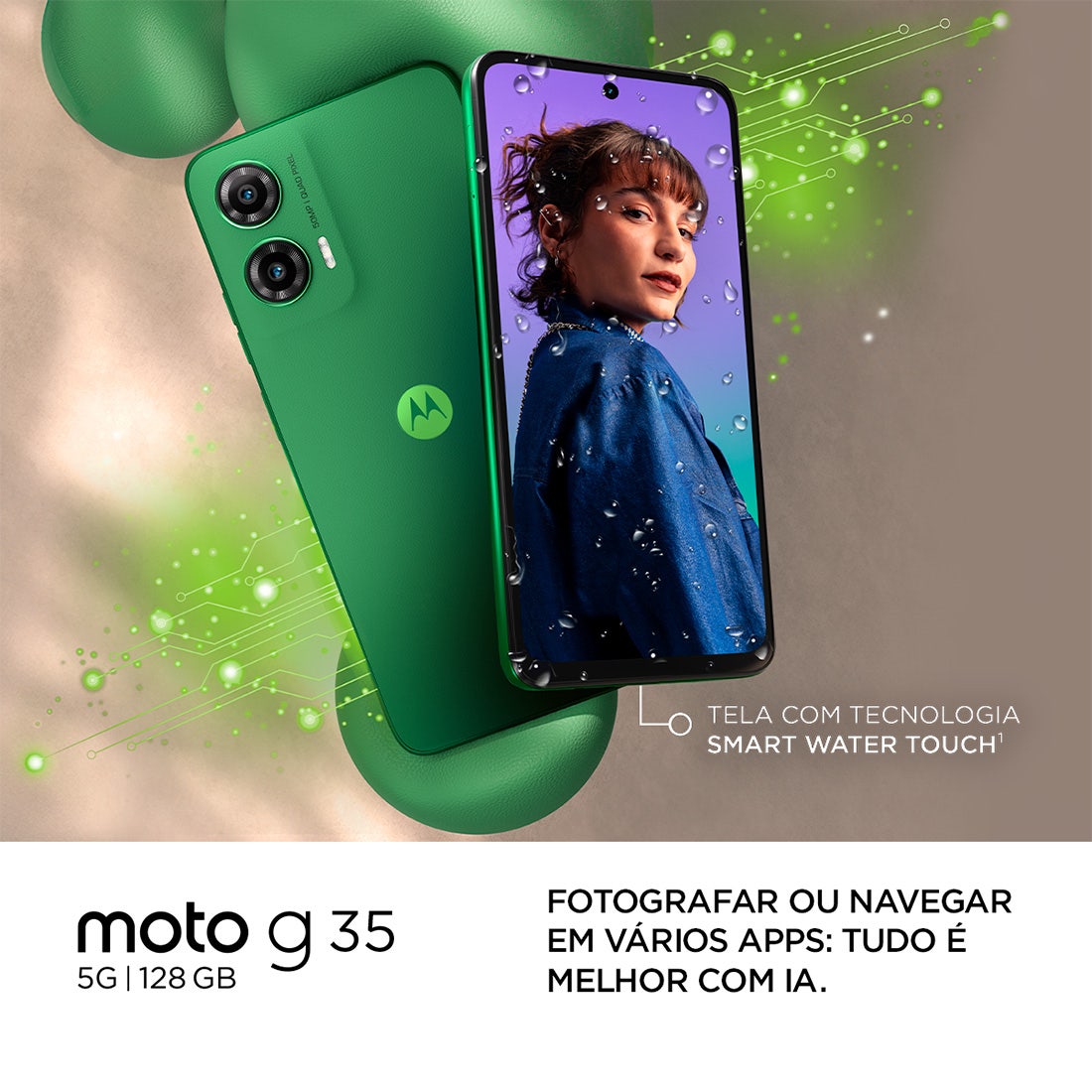 Smartphone Motorola G35 Grafite XT2433-1 5G 128GB - PB3F0003BR