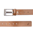 Cinto Masculino Social Couro Cromo Argentino Whisky - GIB070CRMWSK