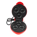 Mini Maquina Forma Eletrica Retro De Fazer Waffle Donuts Rosquinhas