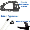 Kit Cabo Acionamento Suporte E Gatilho Maçaneta Preta Dianteira Direita Gol G3 - UN / 3