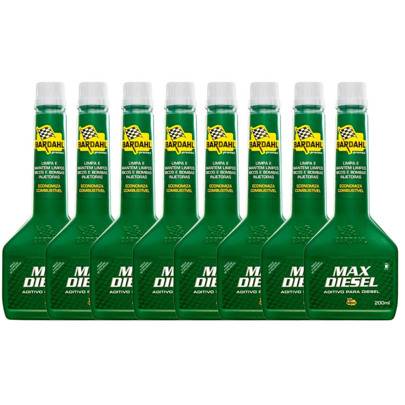 Kit 8 Bardahl Max Diesel 200 Ml - UN / 8