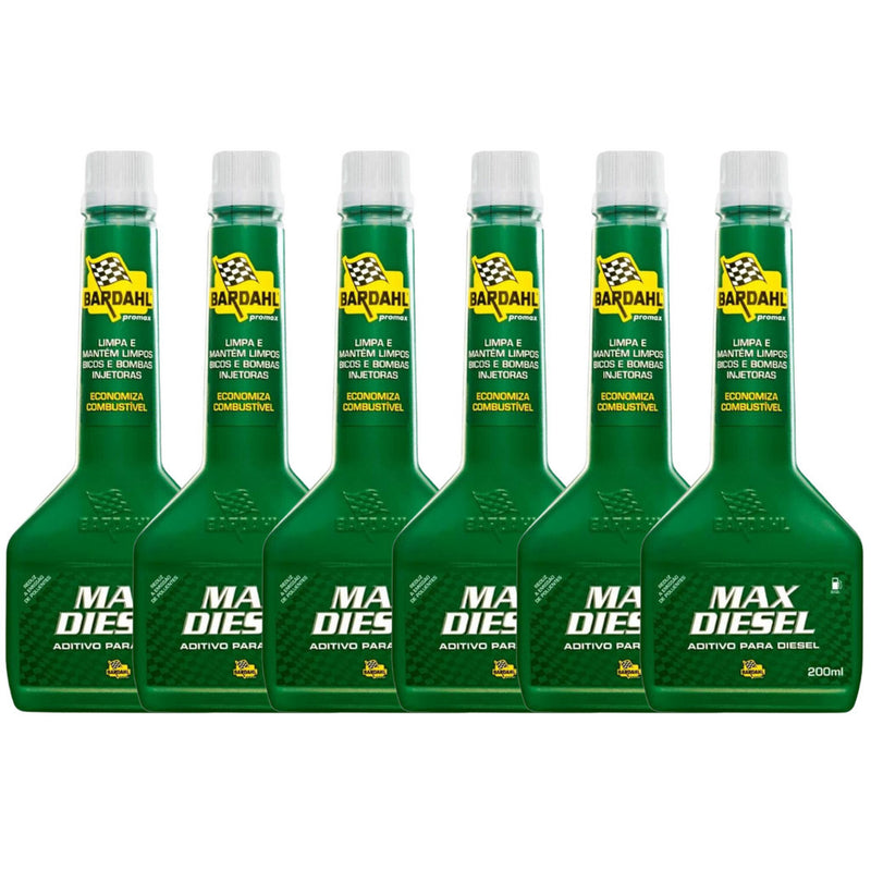 Kit 6 Bardahl Max Diesel 200 Ml - UN / 6