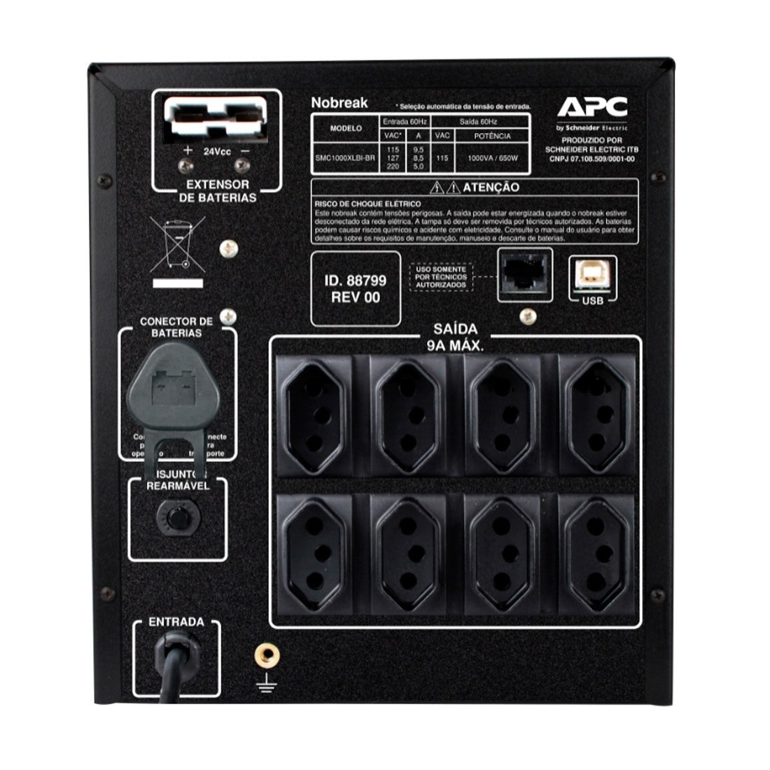 Nobreak APC Smart-UPS 1000va Mono220 SMV1000I-BR