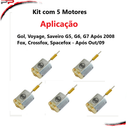 Kit 5 Motor Fechaduras Fox Ap 09 Gol-voyage-saveiro Após 08 - UN / 5