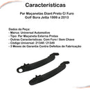 Par Maçanetas Diant Preto C/ Furo Golf Bora Jetta 99 A 13 - UN / 2