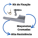 Par Gatilho Maçaneta Interna Cromada Portas Dianteiras Vectra Gt 05 11 - UN / 2