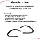 Jogo Par De Borrachas Do Quebra-vento Fusca 1959 A 1996
