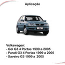 Kit Completo Maçaneta Interna Suporte Espelho Gol G3 99 A 05