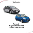 Kit Completo 4 Maçanetas Internas Megane Scenic 1997 A 2005