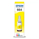 Refil de Tinta Epson T664 Amarelo 70ml - T664420-AL