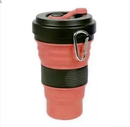 Copo Ecológico Retrátil Silicone Grande Dobrável 550ml