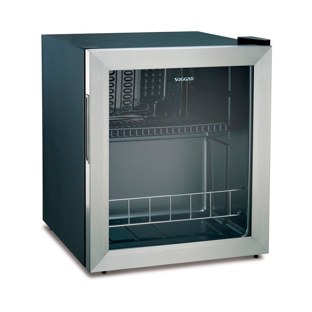 Frigobar Suggar 46L Inox Porta de Vidro 220V FB4612IX