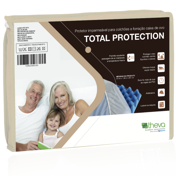 Protetor Impermeavel De Colchao - Total Protection Theva - Queen 025x198x158 - Copespuma