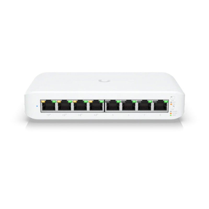 Switch Ubiquiti Uni-Fi Lite 8 portas 4POE/POE+ - USW-LITE-8-POE