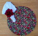 Kit 4 Capas Para Sousplat Floral Romance Charlô 35cmx35cm - UN / 4