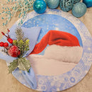 Kit 4 Capas Para Sousplat Gorro De Papai Noel 35cmx35cm - UN / 4