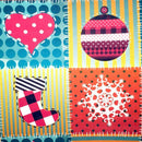 Kit 4 Capas Para Sousplat Retalho Natalino 35cmx35cm - UN / 4