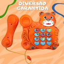 Telefone Infantil Musical Animal Som Luz Brinquedo Educativo