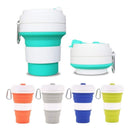 Copo Ecológico Retrátil Silicone Grande Dobrável 550ml