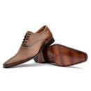 Sapato Oxford Masculino Solado De Couro Cromo Argentino Whisky - GIB327CRMWSK