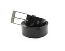 Kit 01 Par De Sapatos Cromo Preto + Cinto De Couro