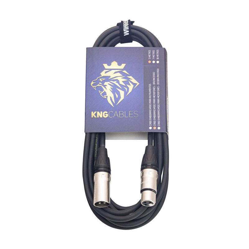 Cabo Para Microfone Balanceado Xlr Xlr 5 Metros Mcb-05 Kng Wireconex